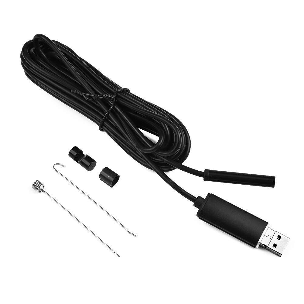 IP67 Pipe Drain Plumbers Camera USB Inspection Borescope 5M 7mm 1.3MP