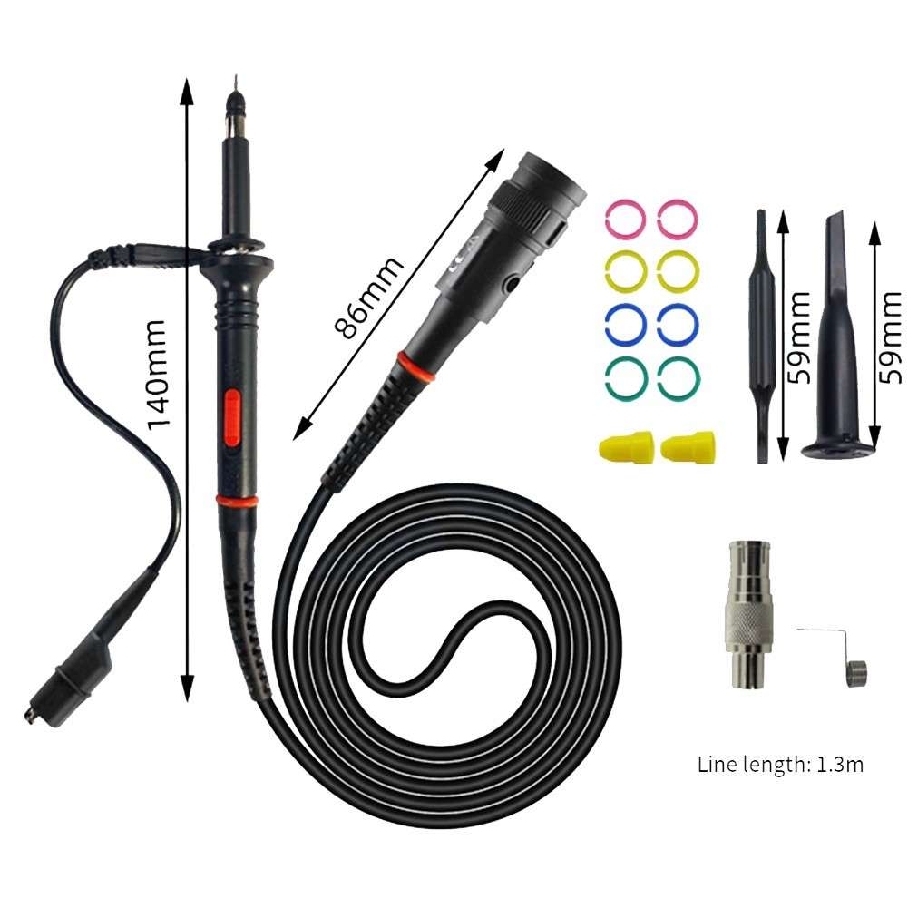 Sleek Design 200MHz Oscilloscope Probe Kit With Enhanced Functionality
