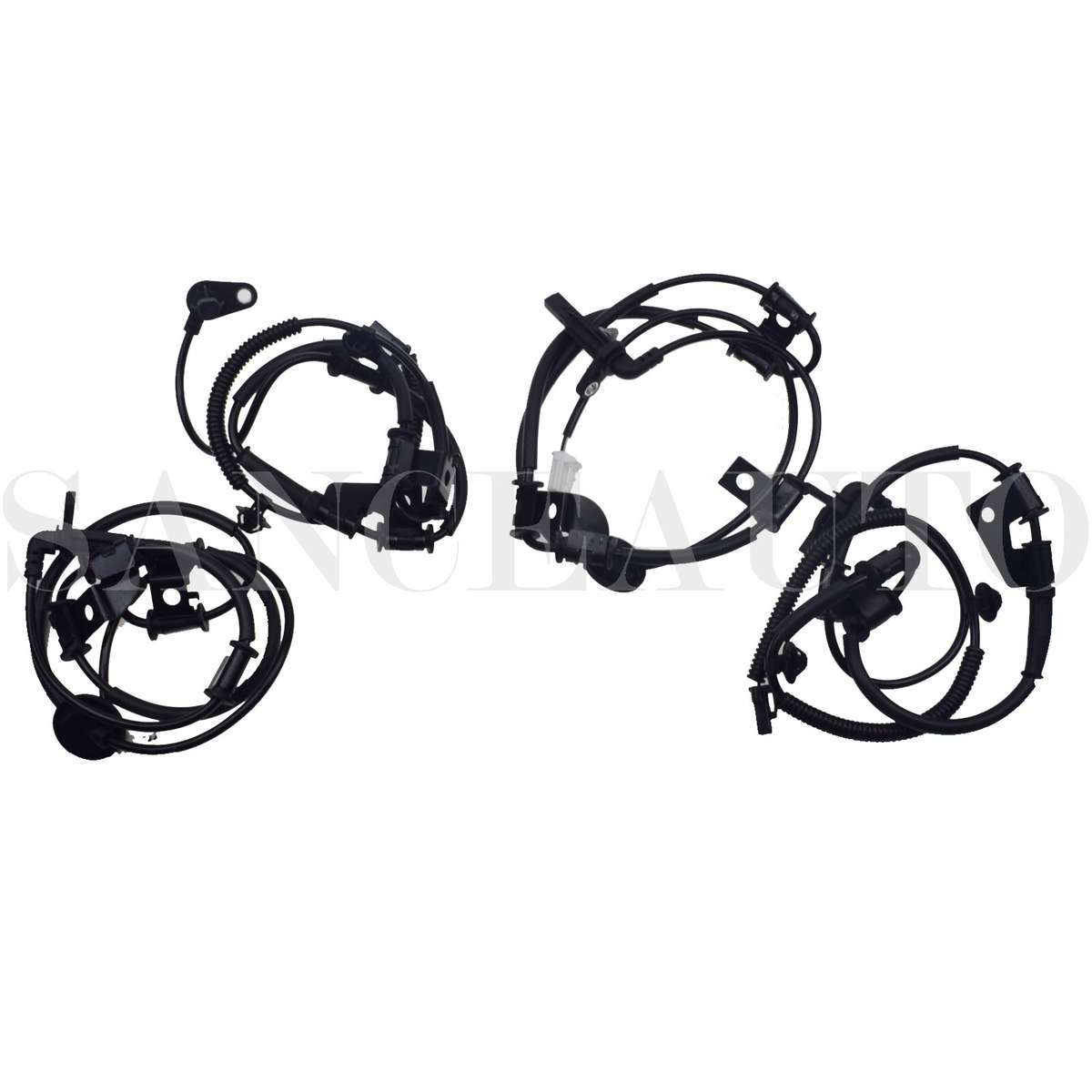 Fit 05-09 Hyundai Tucson ABS Wheel Speed Sensor Front & Rear Set 4pcs 956702E300