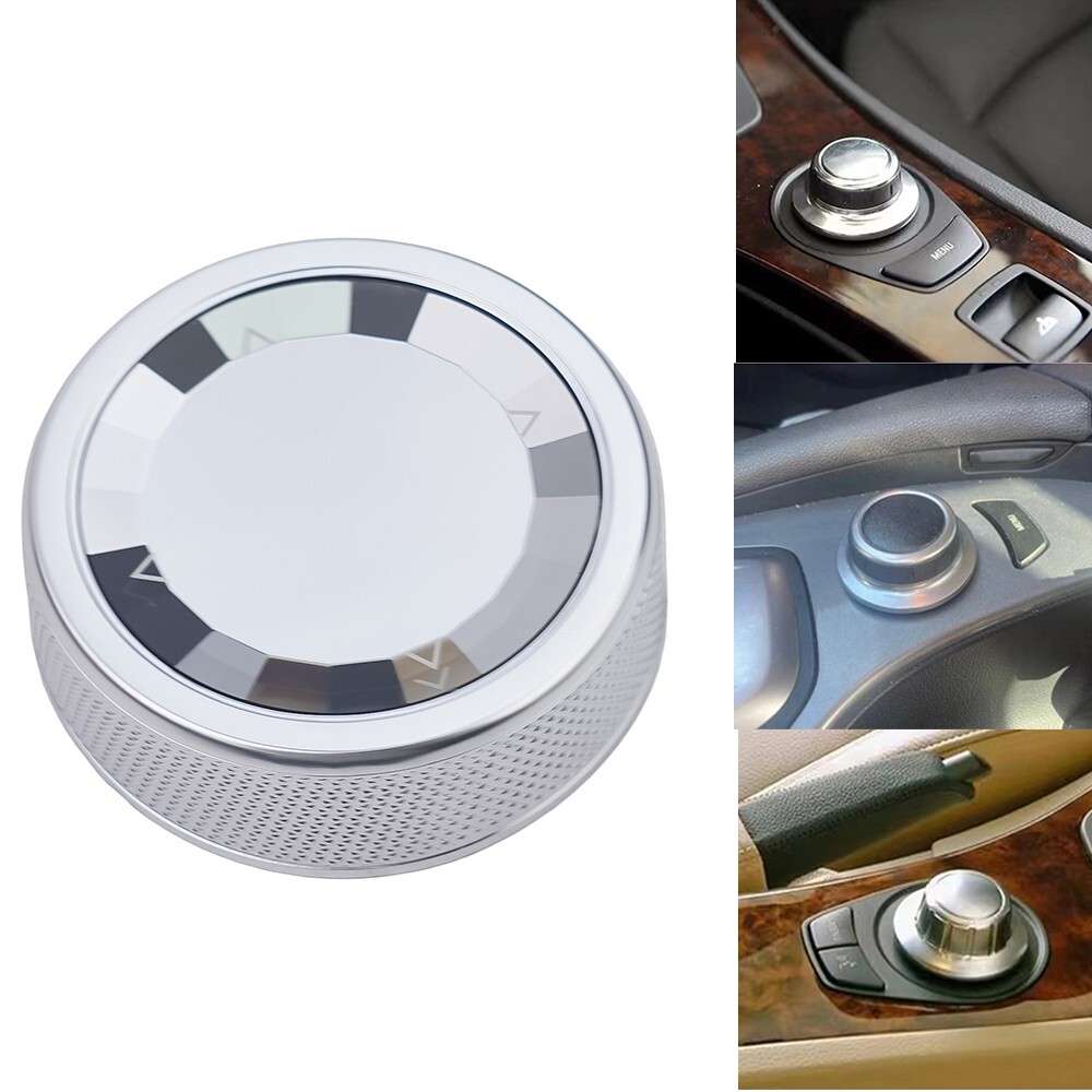 Car Multimedia Button Knob Cover Trim For BMW E60,2004-10 IDrive