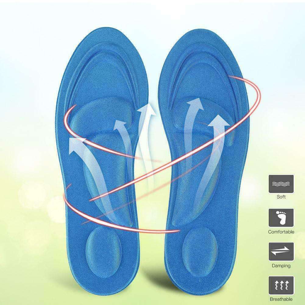 Orthotic Insoles Flat Feet Arch Support Memory Foam Shoes Insert Pad Comfor CW