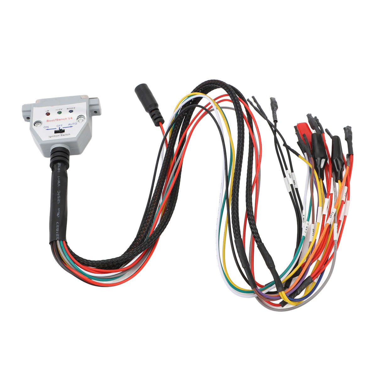 3 LED Lights Boot Bench Cable DB25 With Switch ECU Bench Pinout Cable For SM CHW