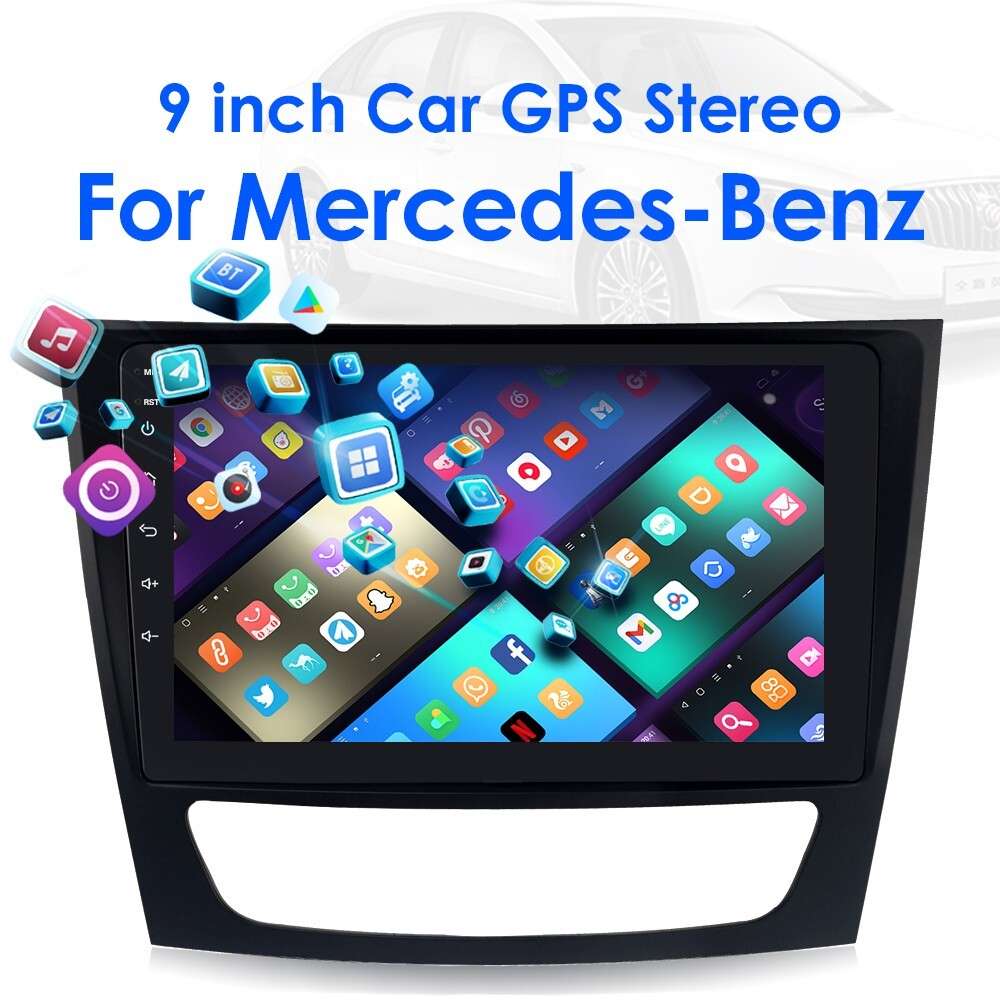 Android 13 Carplay Stereo Radio For Mercedes Benz CLS E-Class W211 GPS Navi WiFi
