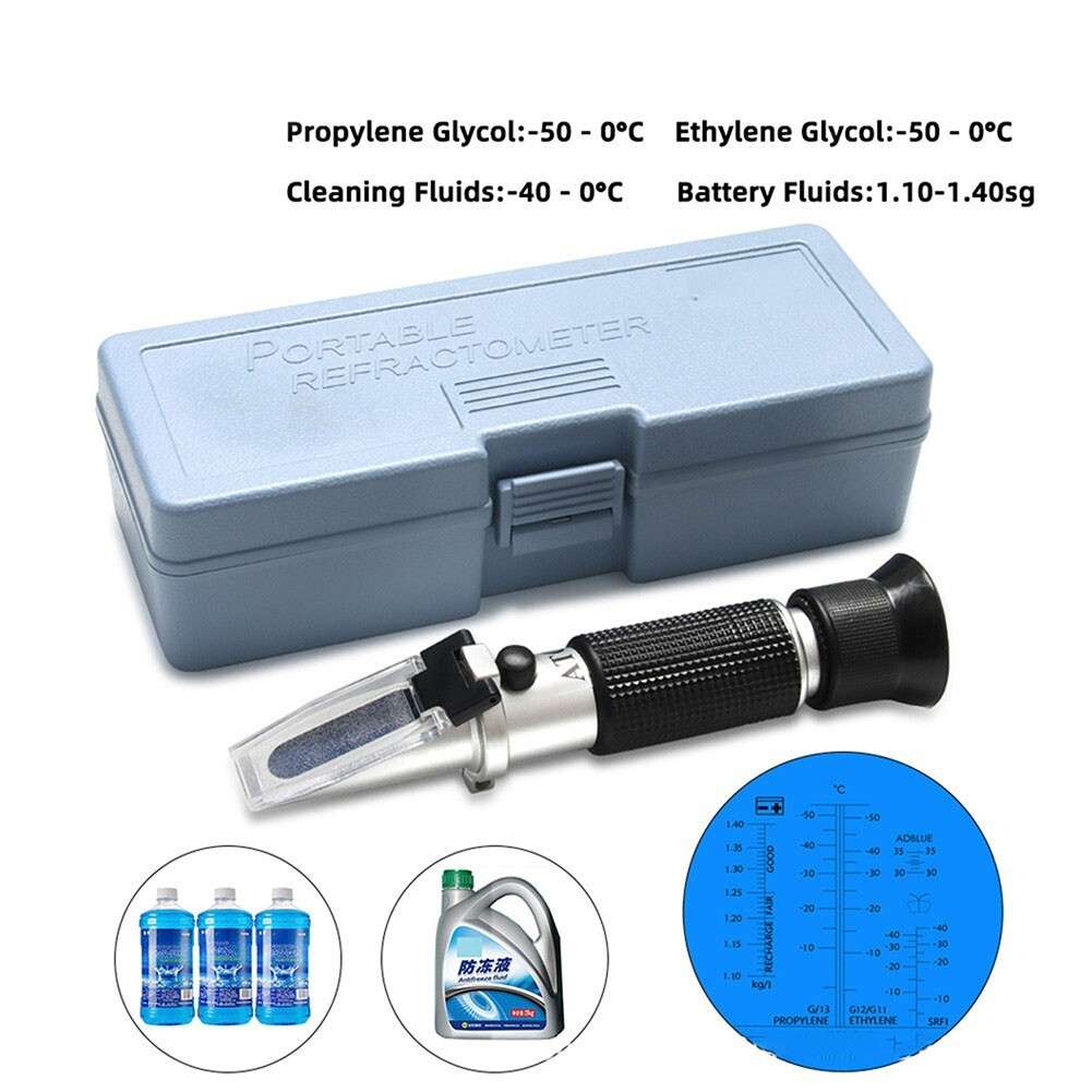 Refractometer Engine Antifreeze Battery Coolant Test Propylene Glycol Detector