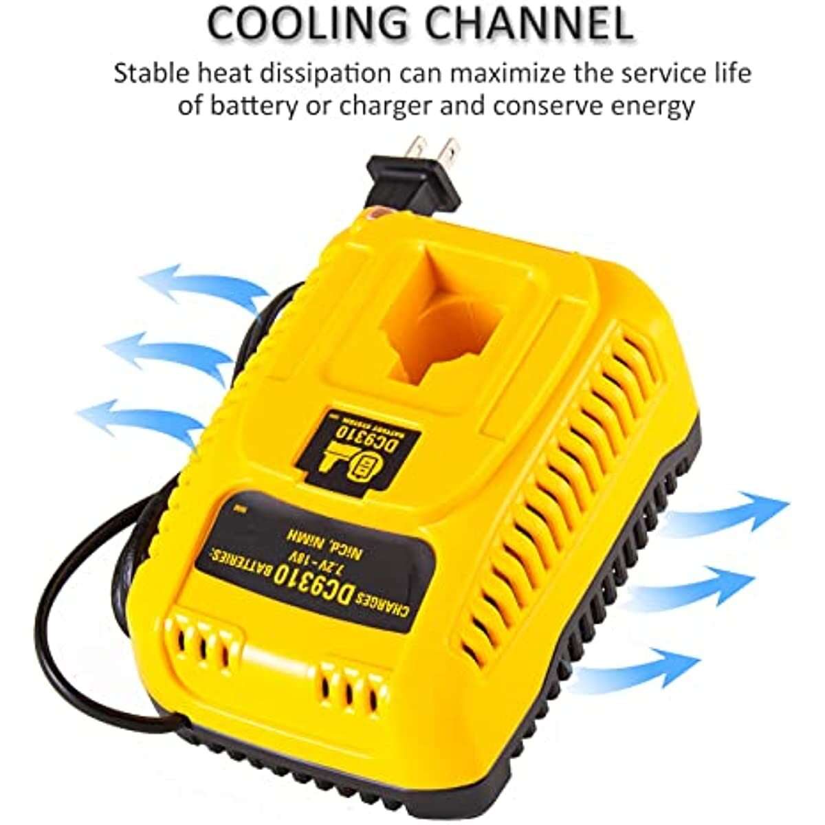 Fast Battery Charger DW9116 for Dewalt 7.2V-18V DC9096 DC9091 Battery DC9310
