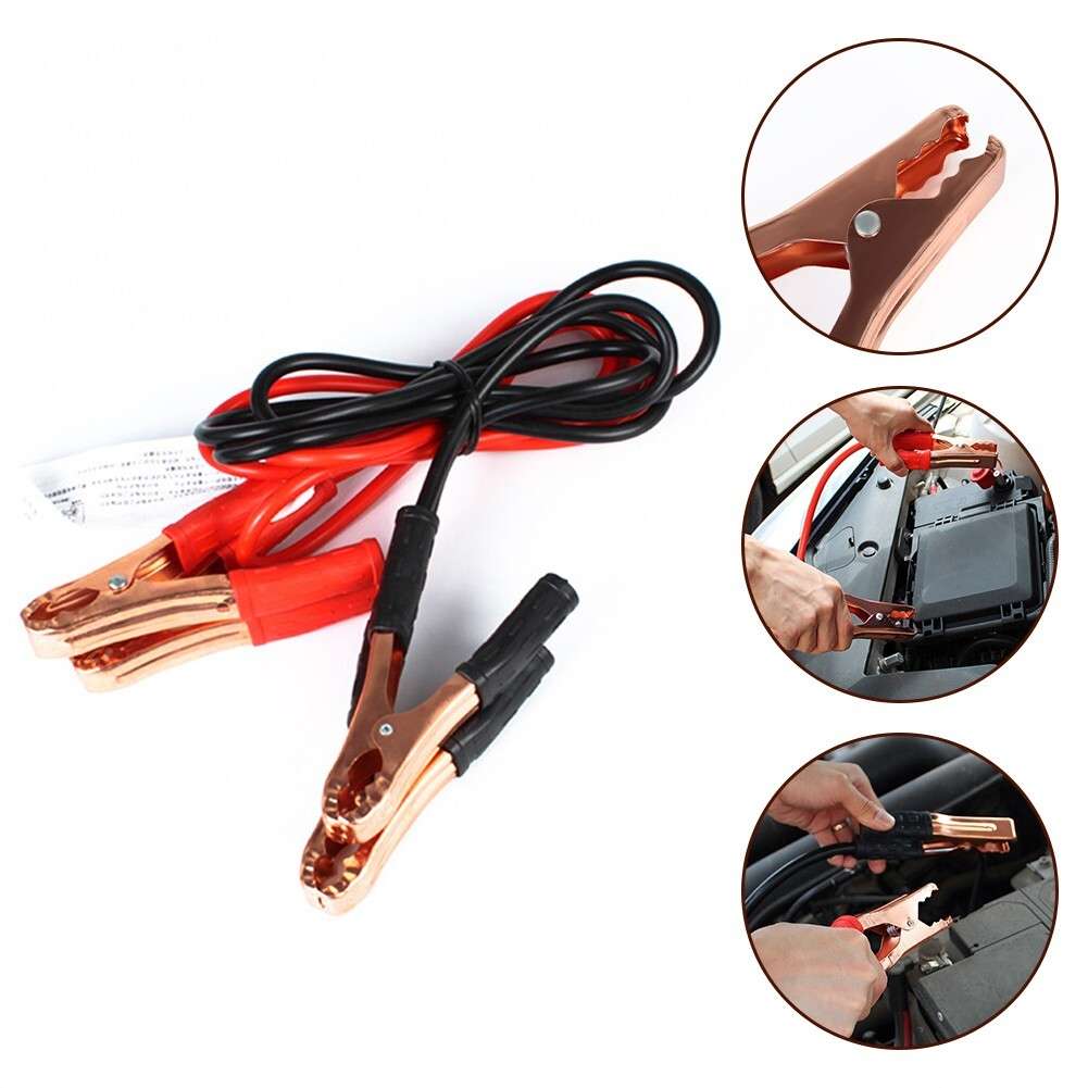 500A 1.8m Car Battery Cable Booster Cable Double-ended With Clamps Clips