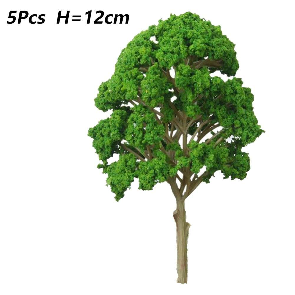 HO OO Scale Model Train Landscape 5X Trees For Diorama Scenery Display