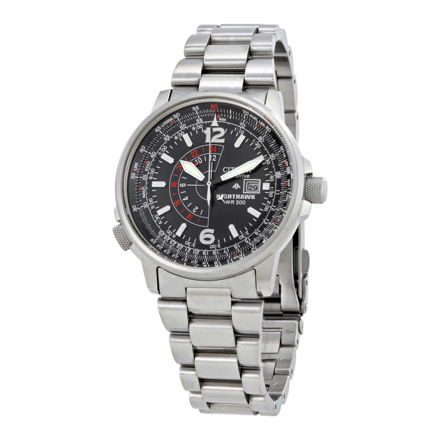 Citizen Nighthawk Stainless Steel Men's Watch BJ7000-52E