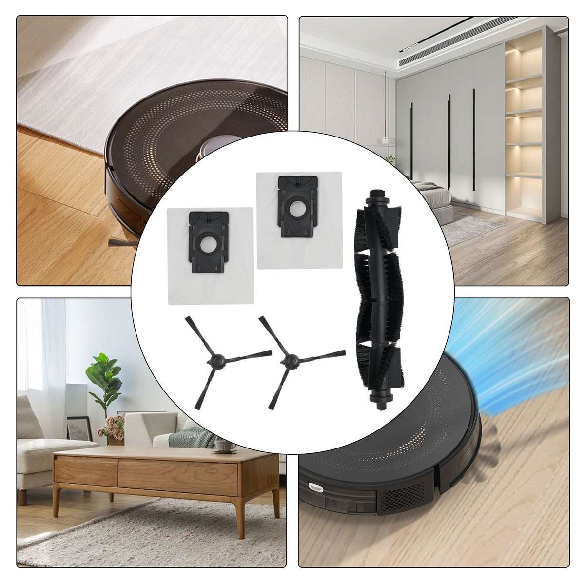 For Verefa L11 Pro Vacuum Maintenance Kit Includes Main Brush And Bags