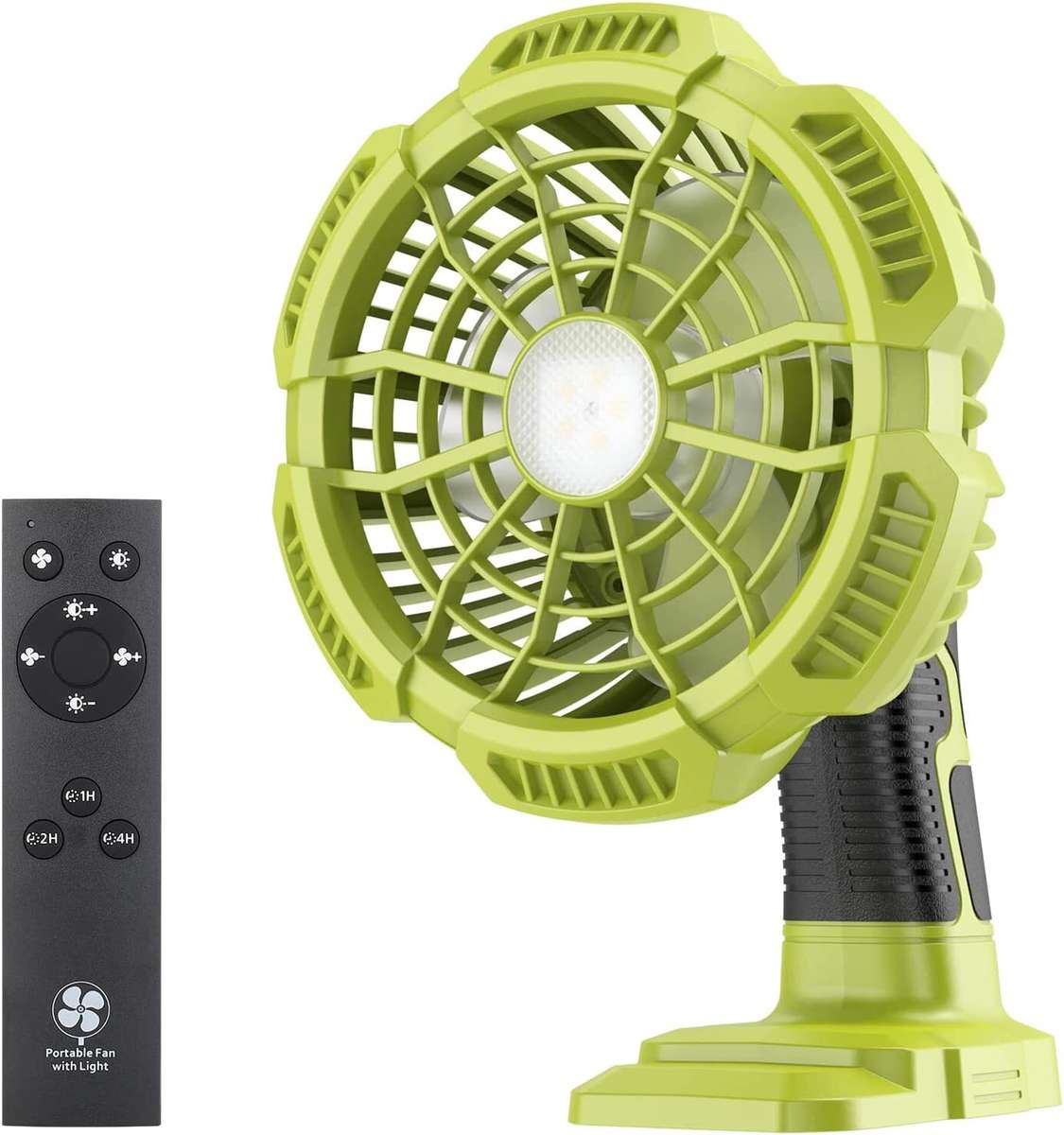 Camping Fan Cordless Fan For Ryobi 18V Battery Fan Portable With Light Remote