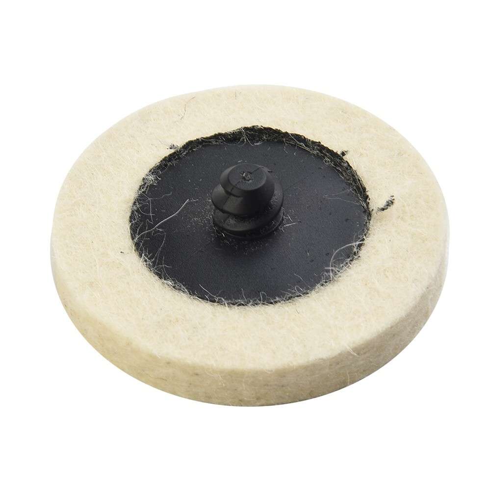 10 Pcs 50mm/2 Compressed Wool Felt Disc Polishing Buffing Pads Wheels+ 1 Holder