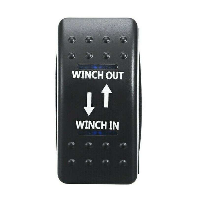 2x 7-Pin 12V/24V On-Off-On LED Rocker Toggle Switch Fit For Car Boat RV ATV