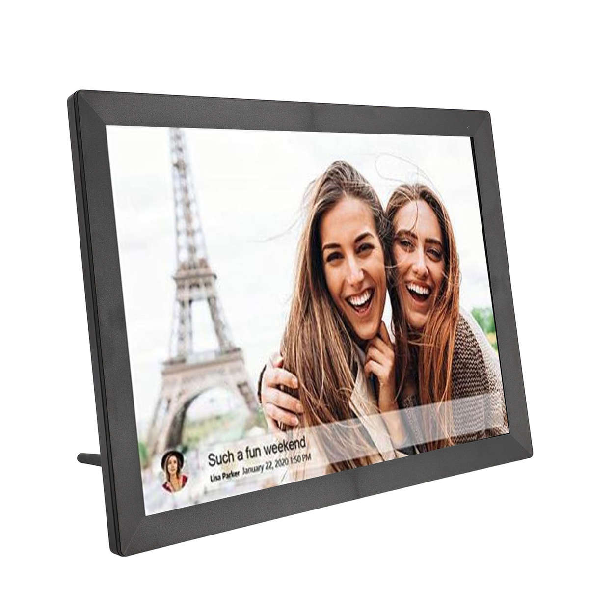 Digital Photo Frame 15in 1024x768 HD Touchscreen Auto Rotate Slideshow WiFi Smar
