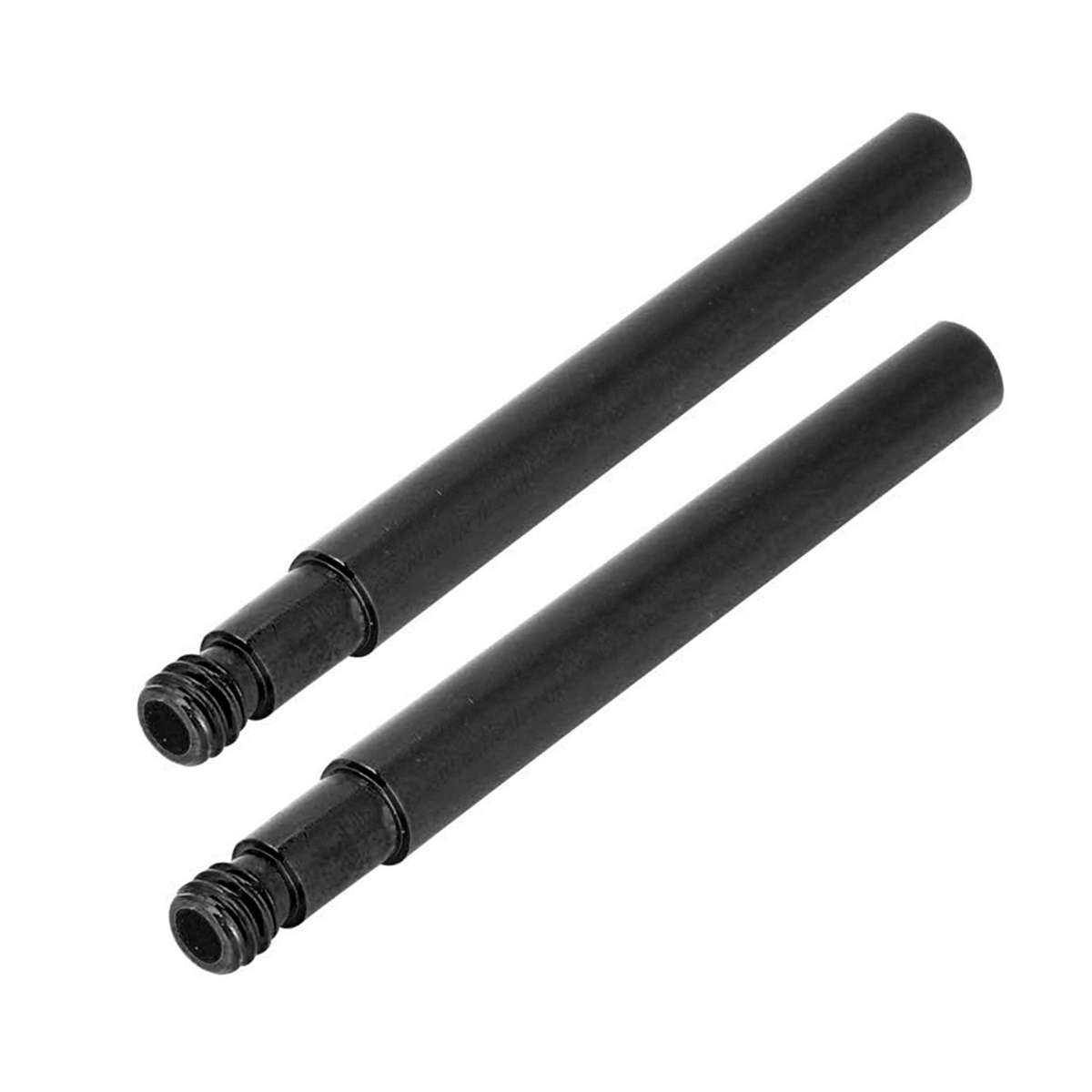 (Black)2Pcs 60mm Bicycle Valve Extender Inner Tyre Valves Extension CW