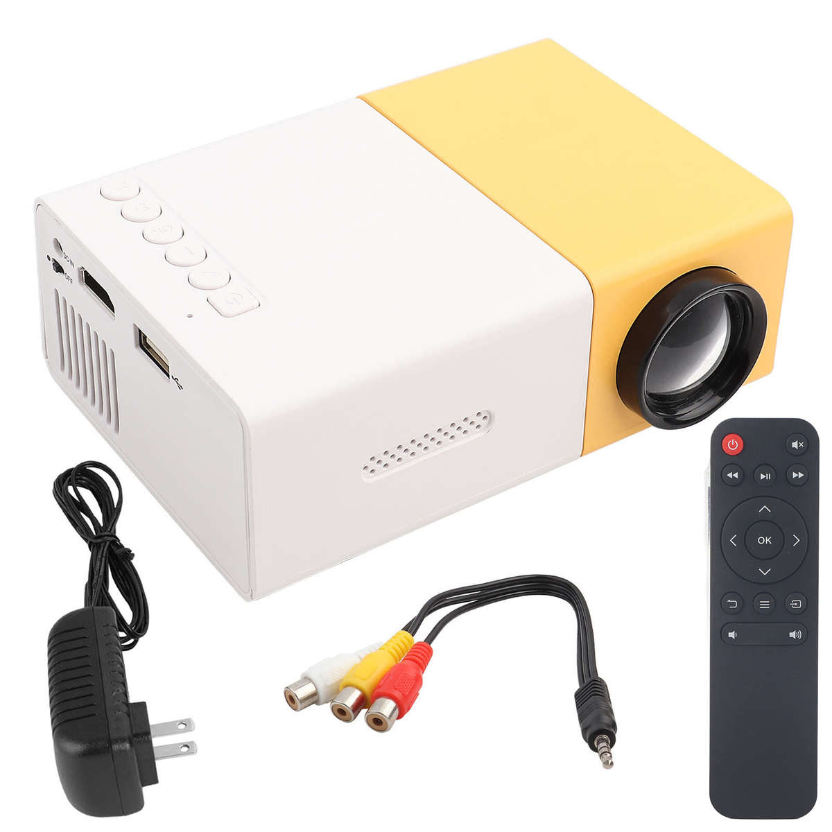 Mini Stylish Home Theater Portable LED Projector High Definition Support 108 New