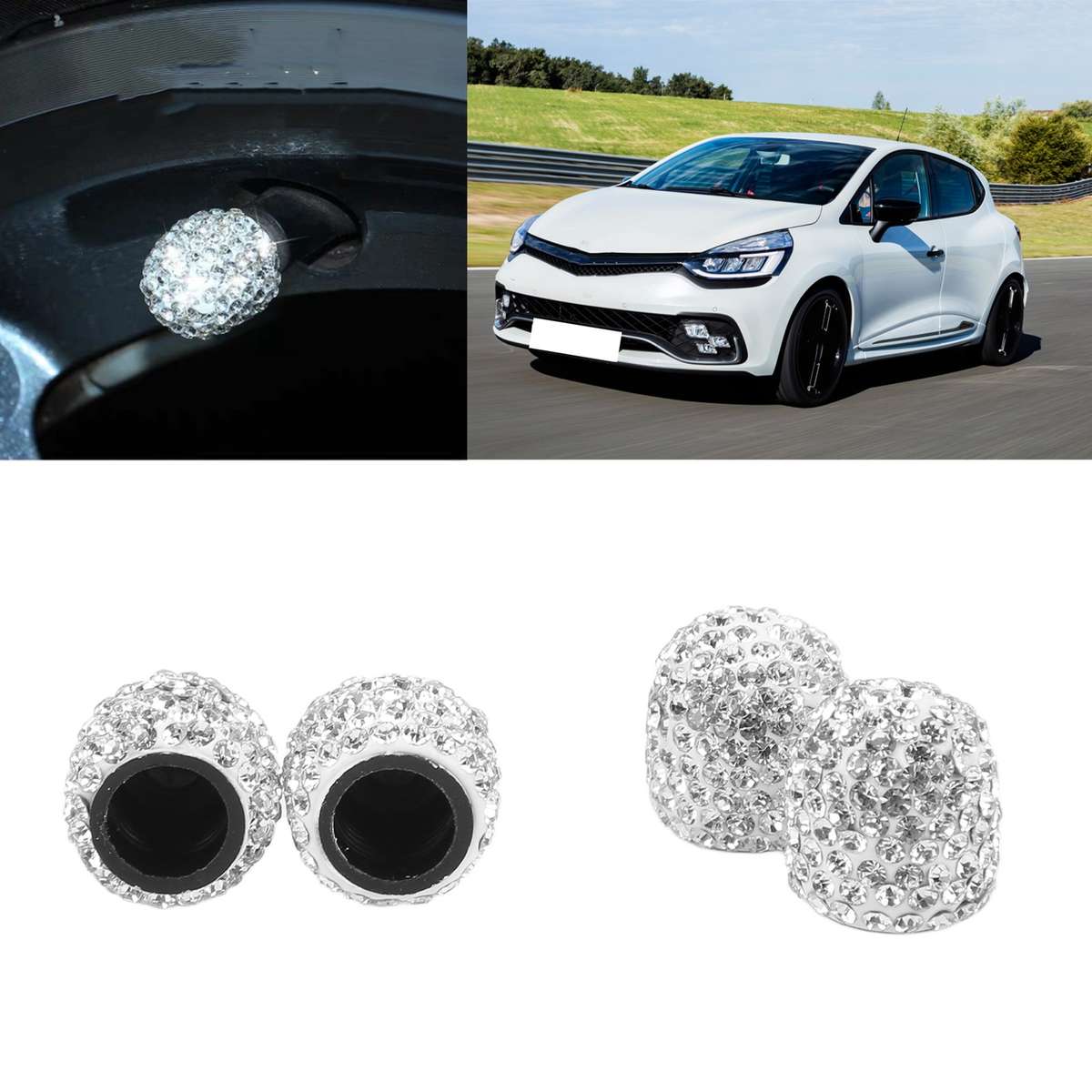 4 Pcs Valve Stem Caps 15mm Stem Air Cover Tire Decoration For Car Moto CHW