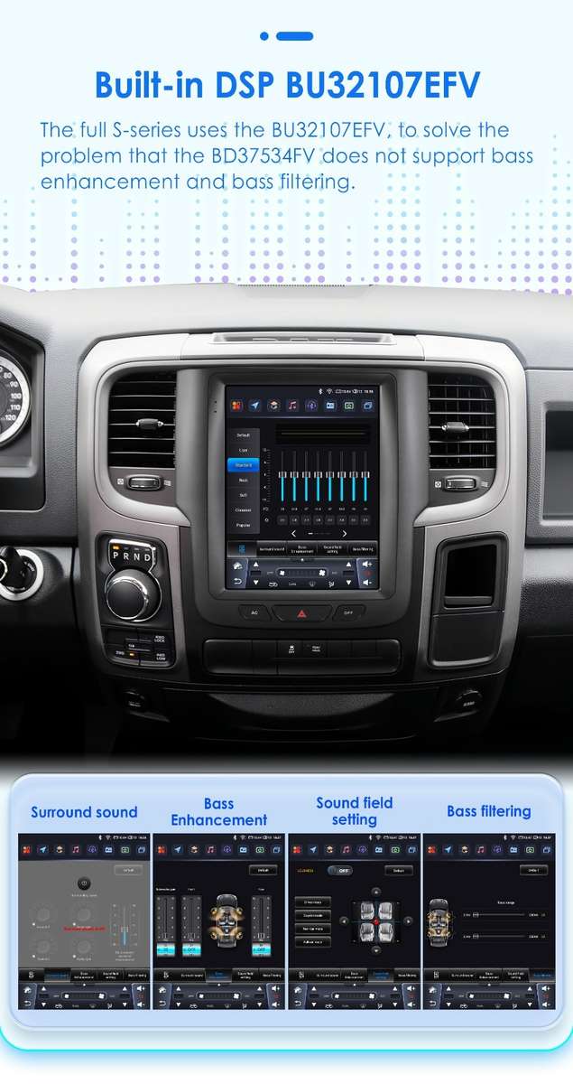 8+128G Android For Dodge Ram 1500 2500 3500 13-18 Apple Carplay Stereo Radio GPS