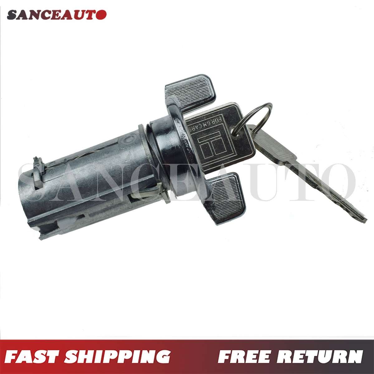 Chrome Ignition Switch & Trunk Lock Key Cylinder Set W/ Keys FOR Buick Cadillac