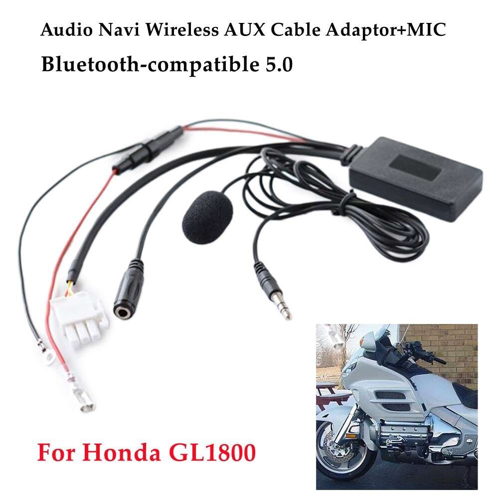For GL1800 Audio Navi-compatible Wireless AUX Cable Adaptor+MIC
