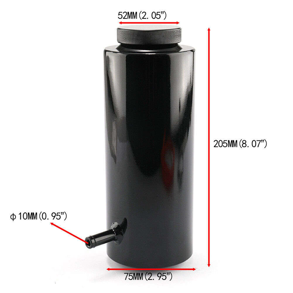 800ml Cylinder Radiator Overflow Reservoir Coolant Tank Universal Can