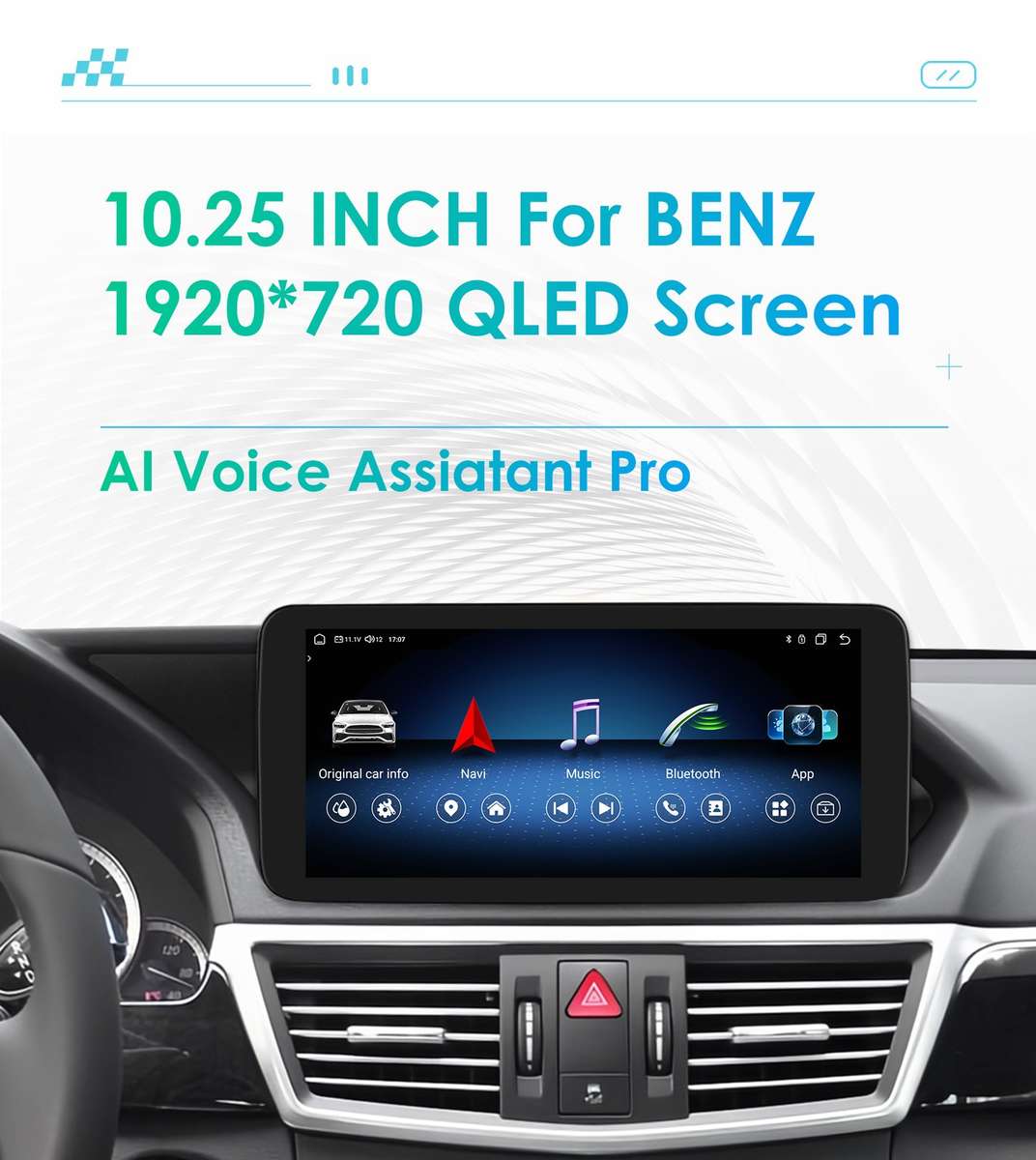 10.25'' Android 8+128GB GPS Radio CarPlay Mercedes Benz E Class W212 E350 NTG4.0