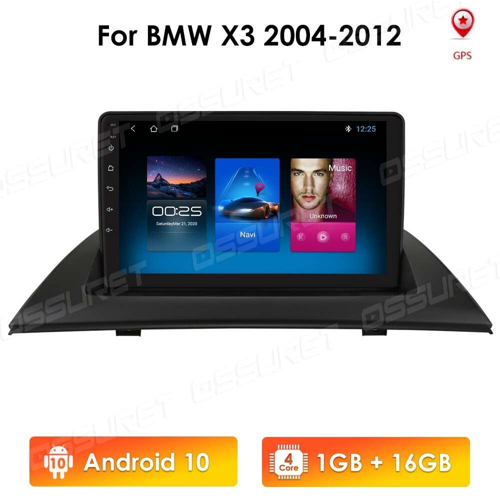 9" Fit BMW X3 E83 2004-2012 Navi Car Radio Android10 GPS Stereo W/ Canbus Camera