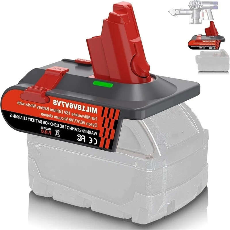 Battery Adapter for Milwaukee 18V Convert to for Dyson V6 V7 V8 Vacuum Cleaner
