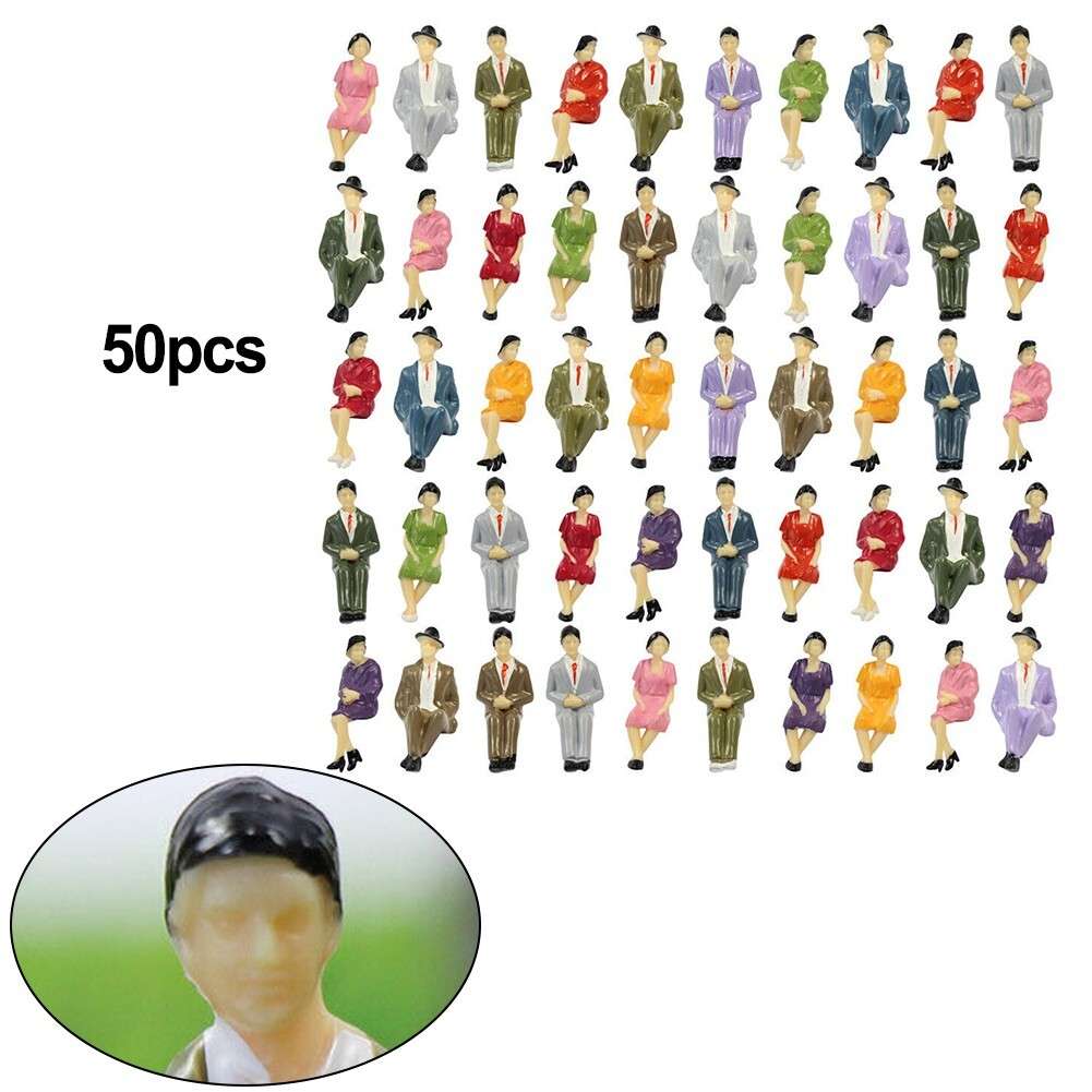 Sitting Figures 48*painted Figures 1:32 Scale 1:32 Brand New For Model-Building