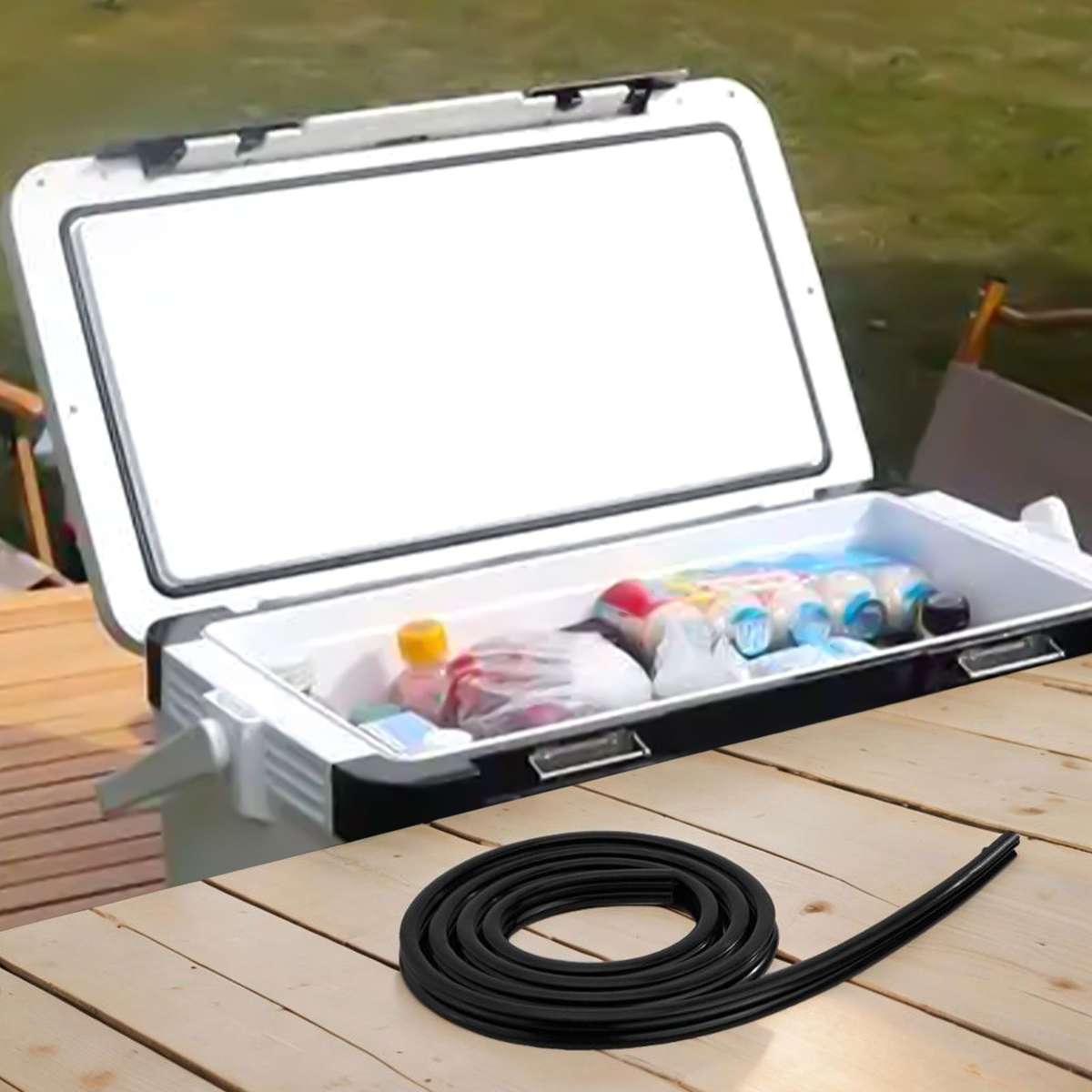 Cooler Lid Seal Camping Accessories Parts Easy To Install Replacement Sealing