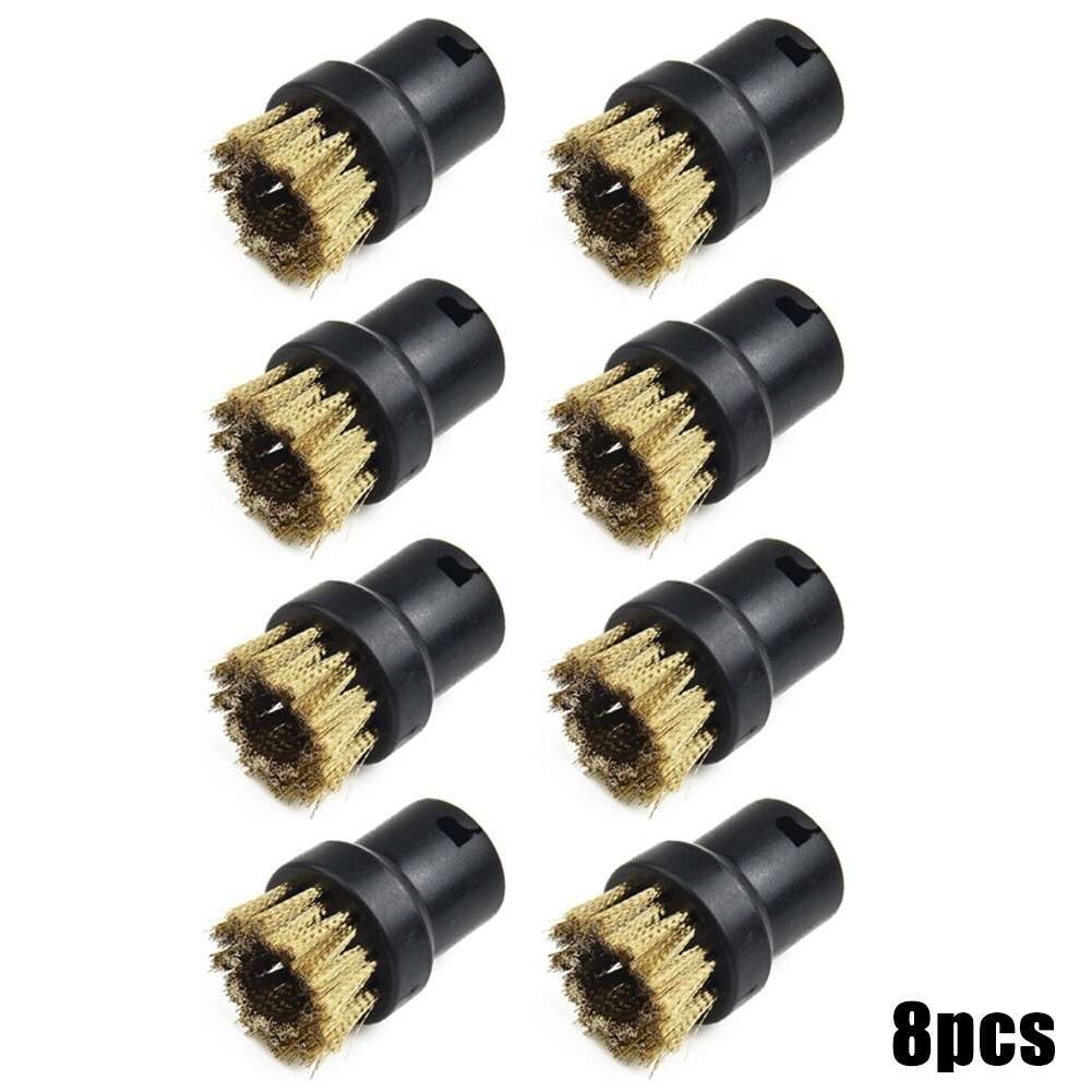 8x Round Brass Wire Brush Nozzle For KARCHER SC1,SC2 SC3,SC4 SC5 Steam Cleaner