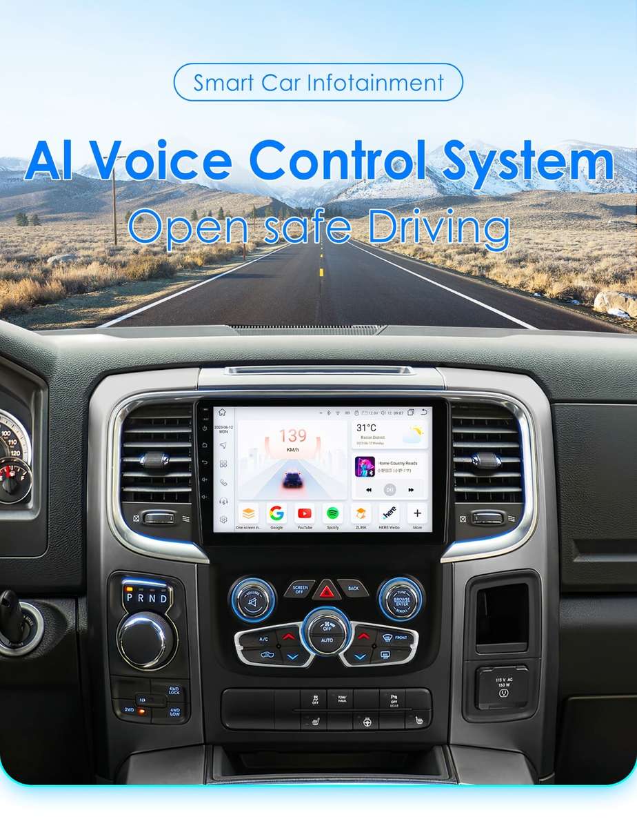 For Dodge Ram 1500/2500/3500 2013-18 Android12 Radio WIFI CarPlay GPS Stereo DAB