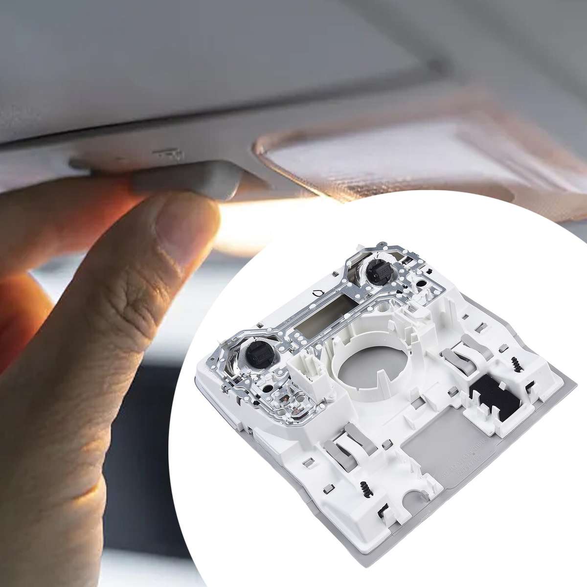 Car Interior Roof Reading Ceiling Light For Golf For Passat 1K0947105P-Gra