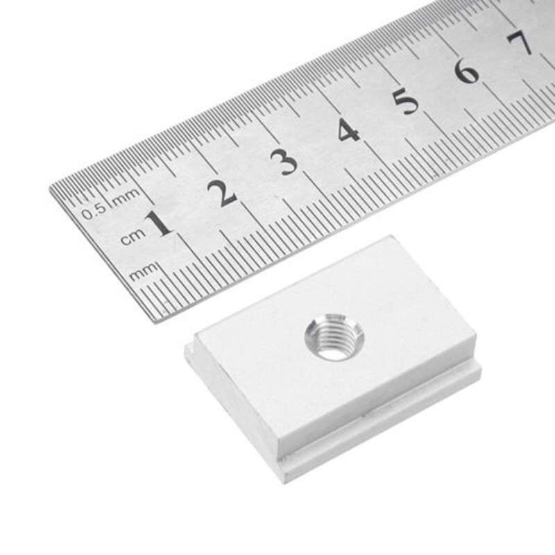 10x T-Slot Miter Bar Slider Aluminum Silver For Woodworking Table Saw Gauge Rods