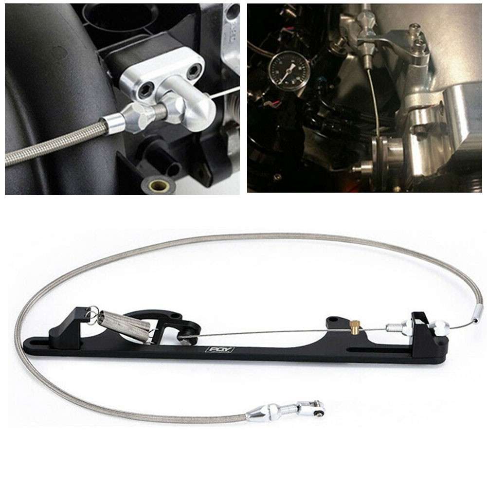 Replacement Throttle Cable Kit Gas Cable Braided Throttle Fit Most Gas Pedals
