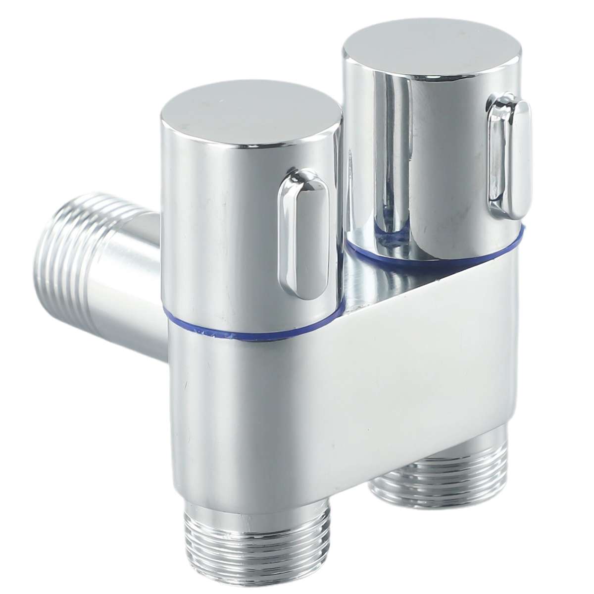 G1/2 1 In 2 Out Dual Control Washing Machine Faucet Toilet Triangle Valve