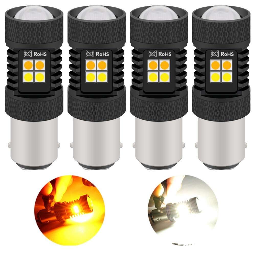 4pc 1157 for SWITCHBACK LED Turn Signal Bulbs/For for CHEVROLET C/K1500 2500