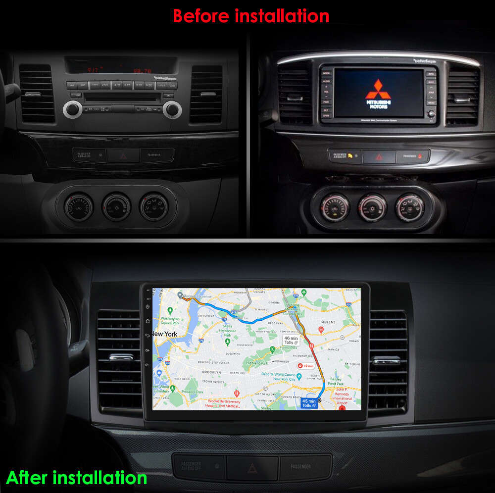 8Core Android 13 Car GPS Stereo Radio CarPlay 10"For Mitsubishi Lancer 2007-2012