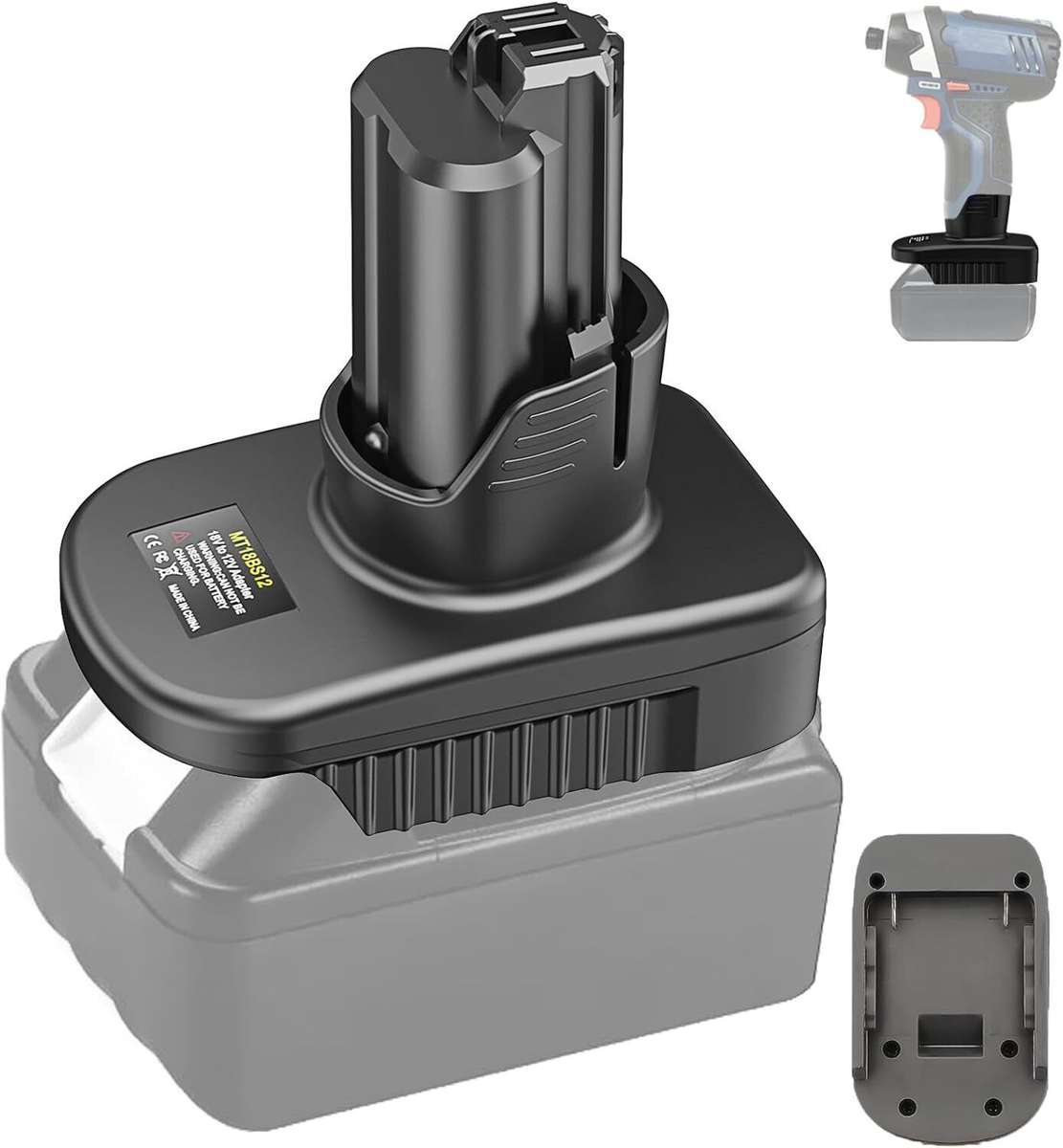 Adapter for Makita 18V Li-ion Battery Converter to for Bosch 12V Power tools