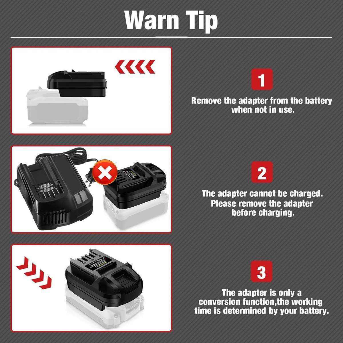 Adapter for Craftsman 20V Battery Converter to for SKIL 20V Power Tools Drill