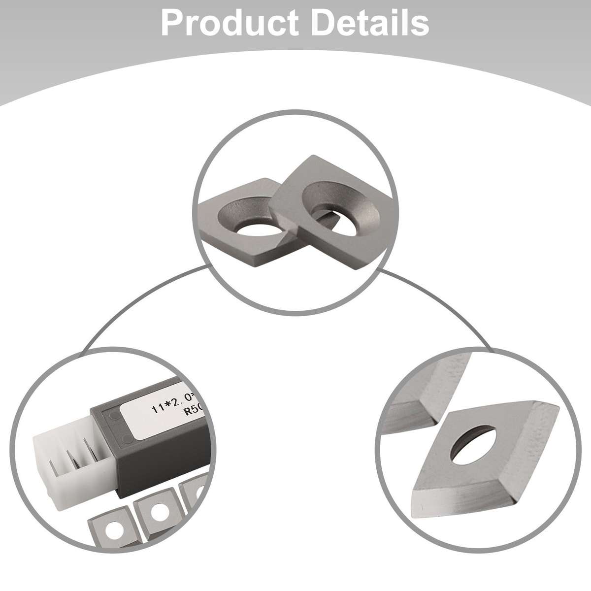Carbide Tool Inserts 10pcs 11mm X 11mm X 2 0mm For Cutting Applications