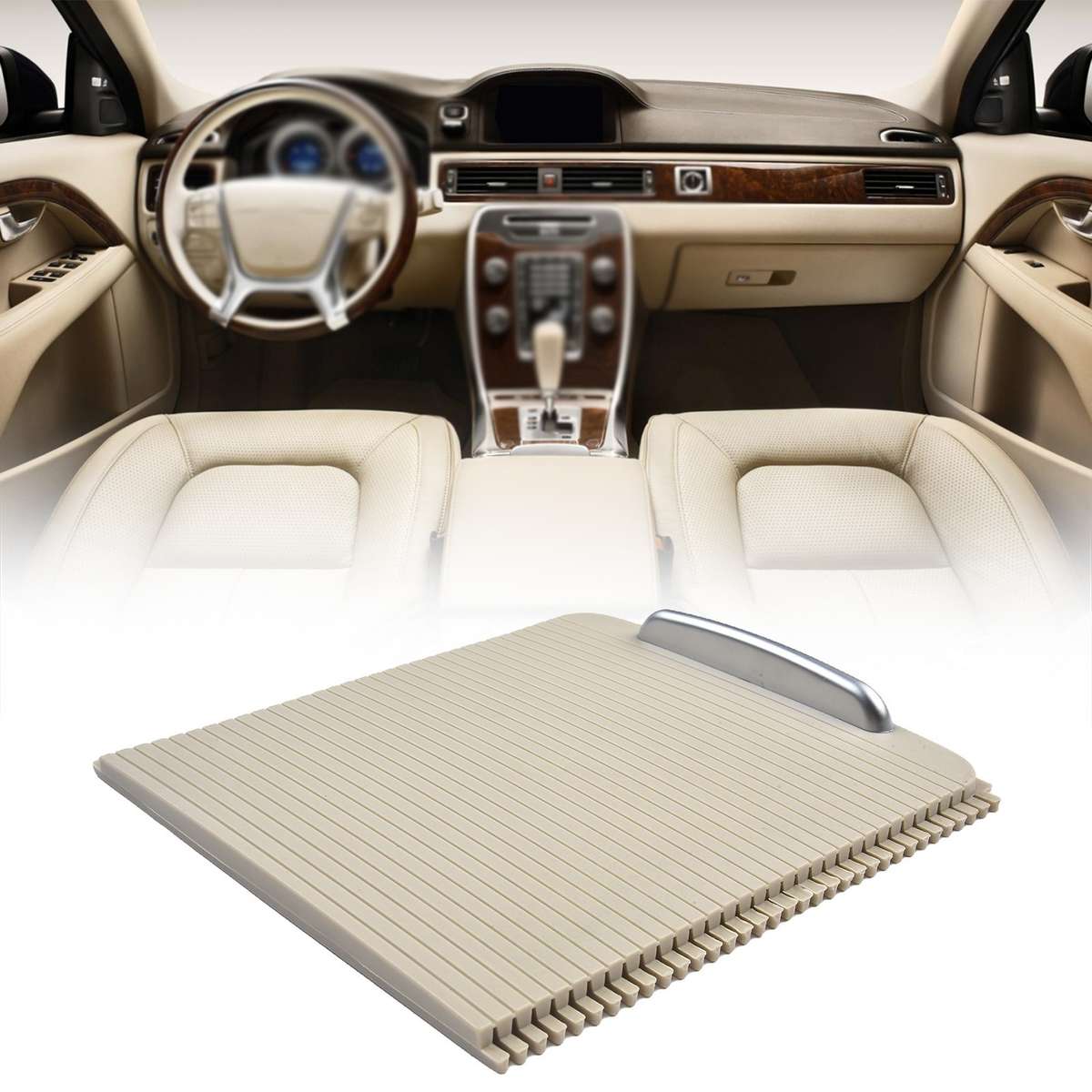 Beige Console Lid Cover For Volvo For S80 For V70 For XC70 Direct Replacement