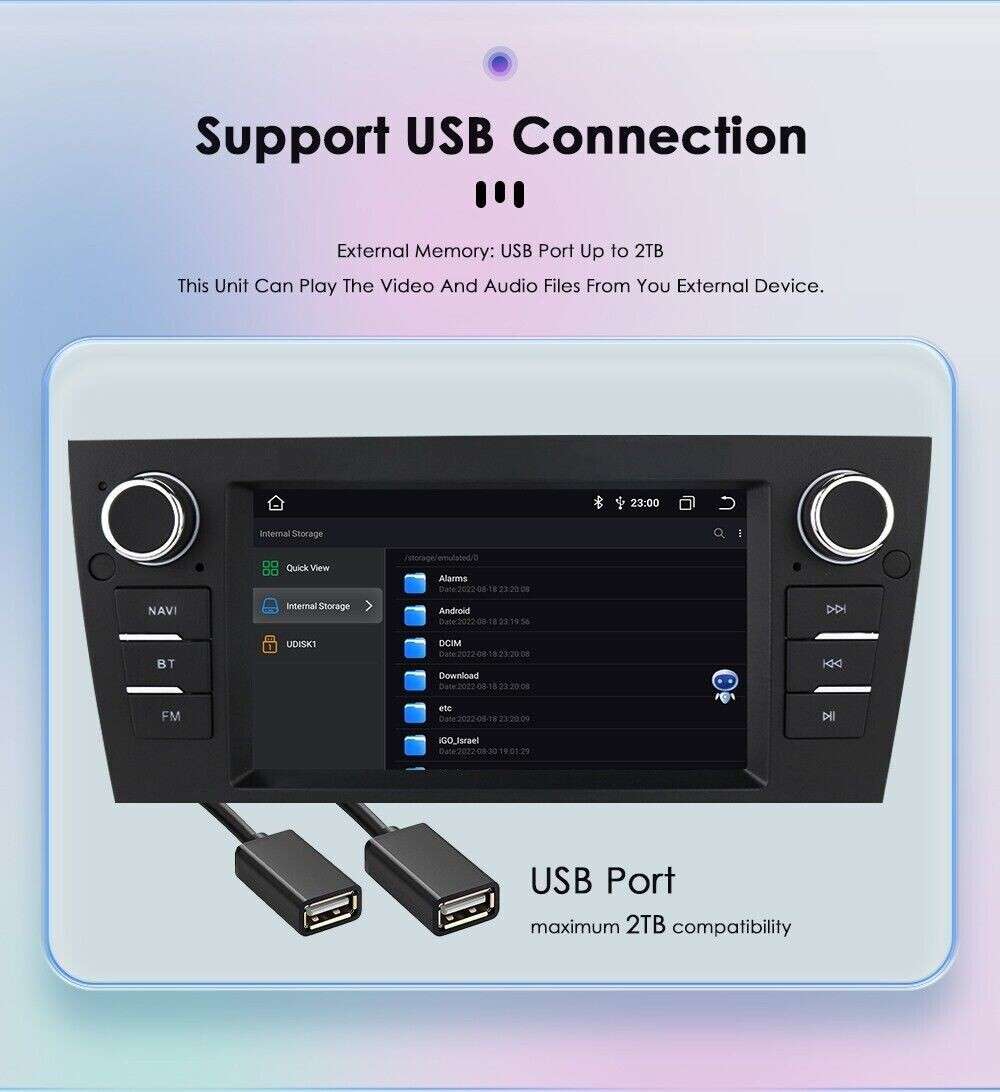2+32GB For BMW 3er E90 E92 E93 M3 Android 12 Car Play Stereo Radio WiFi Navi GPS