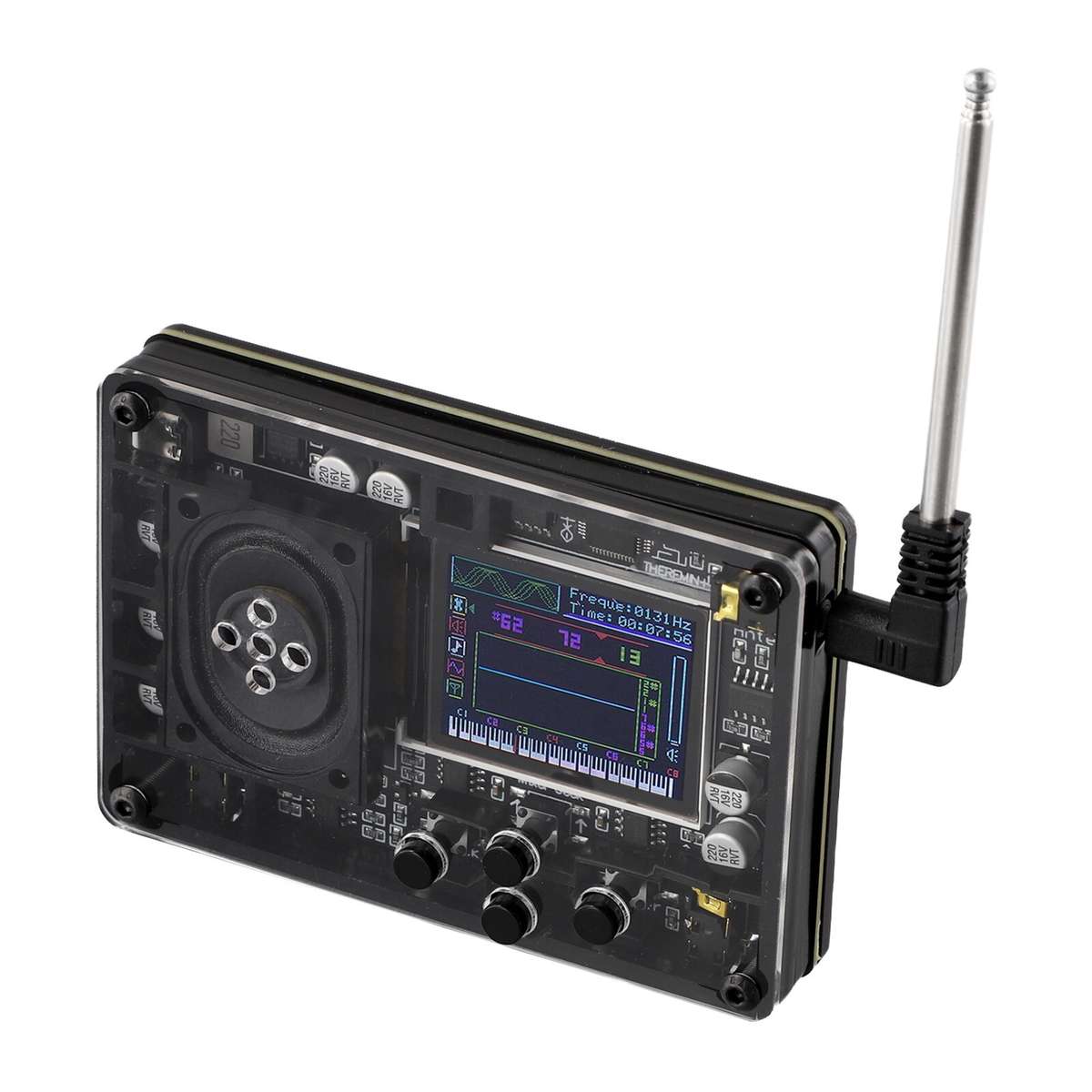 Mini Theremin Musical Electronic Instrument With Color Screen And Functions