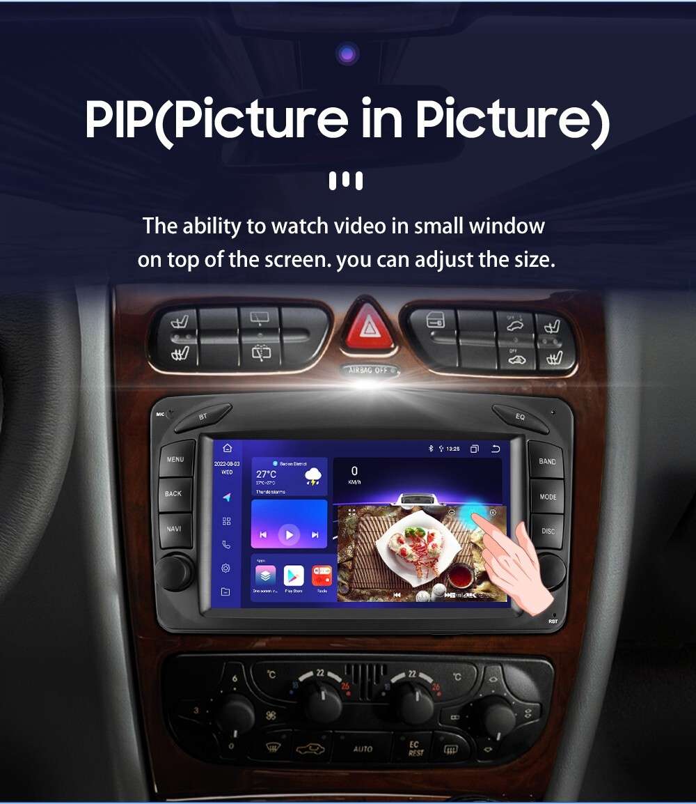 8Core 7"Android 13 Car Stereo CarPlay for Benz C/CLK/G Class W203 W209 W463 Vito