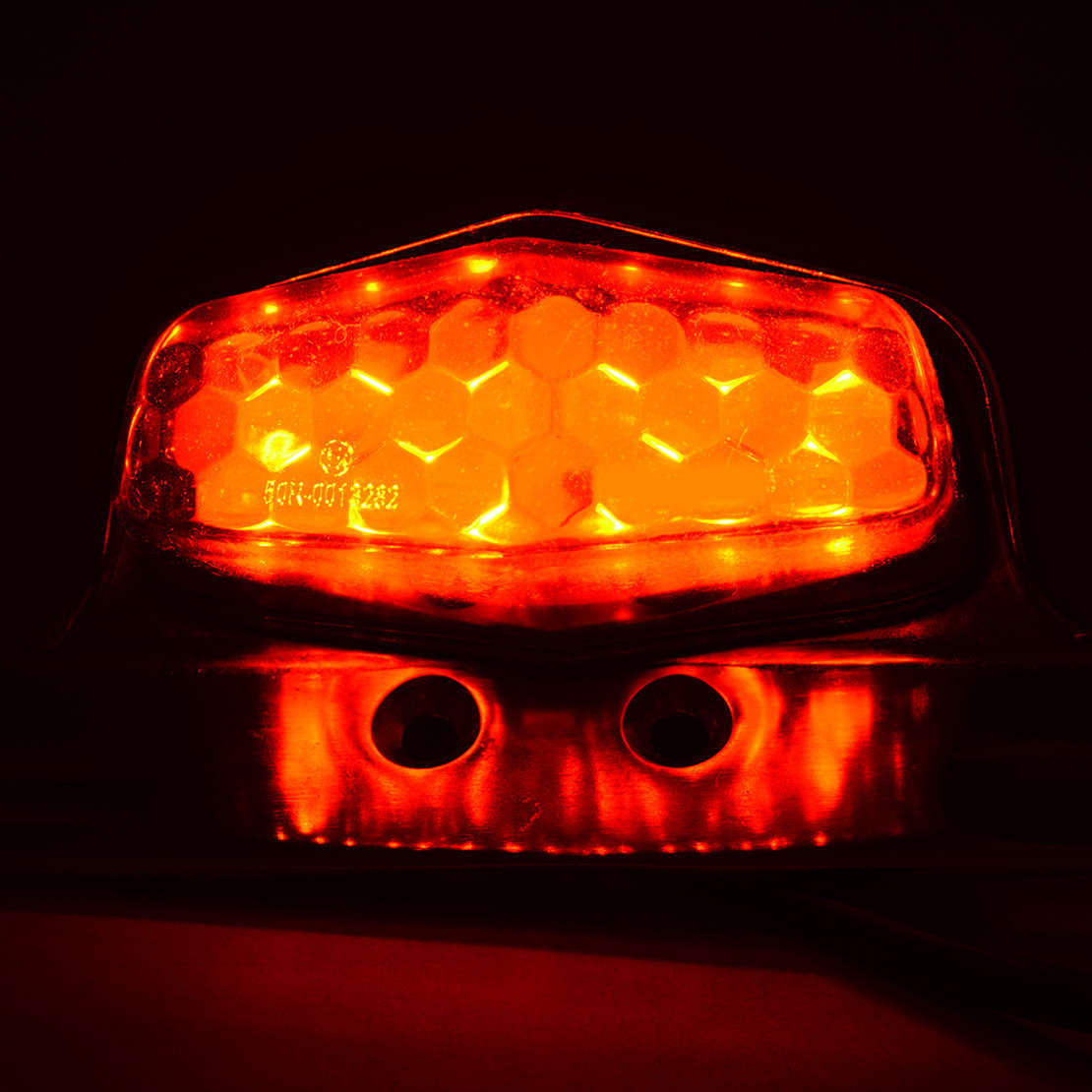 Universal Motorcycle Rear Brake Tail Light LED License Plate Running Light yw