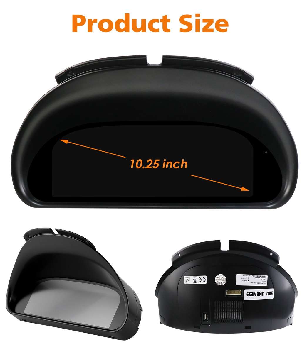 10.25"Car Cluster Instrument LCD Dashboard For BMW 5 Series E39 X5 E53 1999-2006