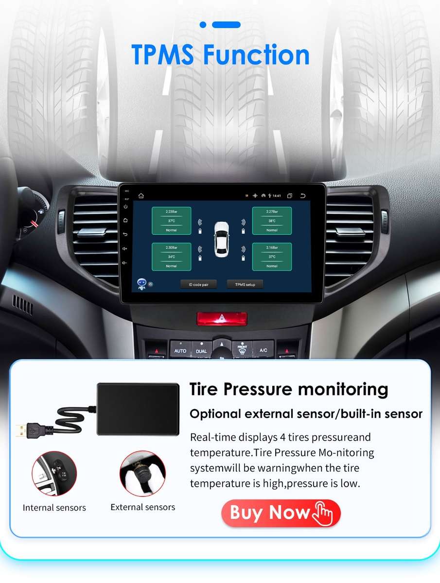 8Core Carplay For Acura TSX 2009-2014 Android 14 Car Stereo Radio Multimedia GPS