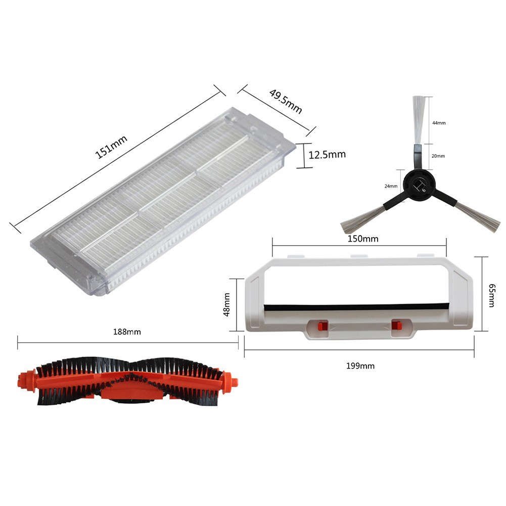 Optimize Cleaning Results With For Coredy SL200 Replacement Filters And Brushes