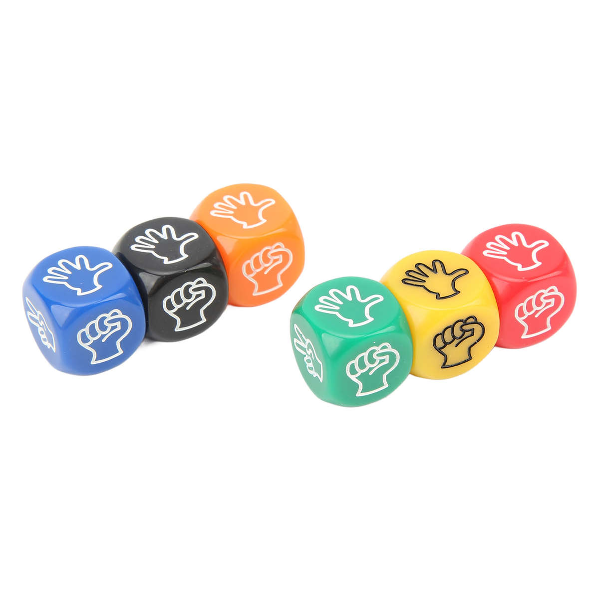 Dice Game 12Pcs Finger Guessing Game Dice Rock Paper Scissors CW