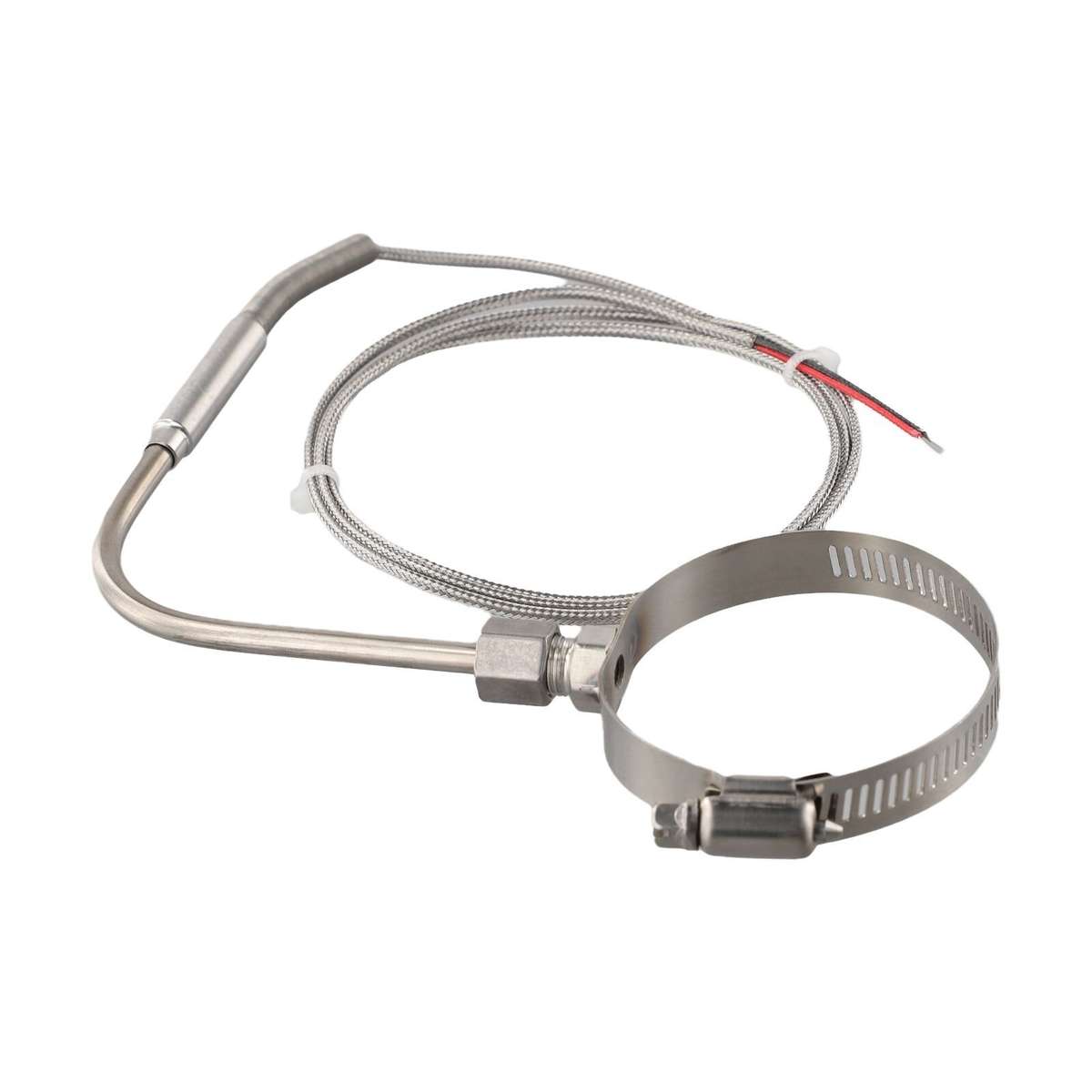 Right Angle EGT Thermocouple K Type Temperature Probe With Glass Fiber Cable